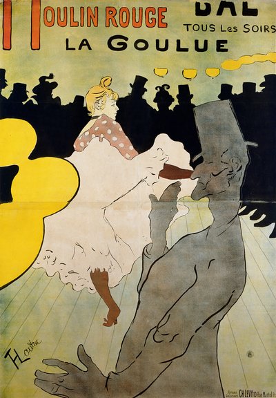 Moulin Rouge: La Goulue, 1891 autorstwa Henri de Toulouse Lautrec